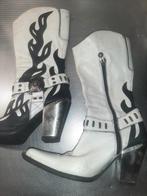 New rock laarzen, Ophalen of Verzenden, Zo goed als nieuw, Zwart, Hoge laarzen