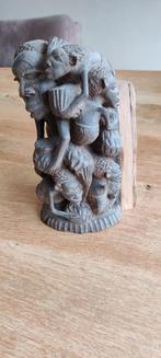 Makonde Familieboom - Afrikaans Ebbenhout - 22cm, Antiek en Kunst, Kunst | Beelden en Houtsnijwerken, Ophalen of Verzenden
