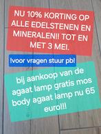 Agaat lamp met korting + mos body kado!!, Ophalen of Verzenden