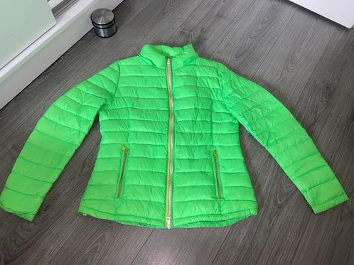 HETREGO dames neon groene puffer winter tussen jas mt 42, Kleding | Dames, Jassen | Zomer, Zo goed als nieuw, Maat 42/44 (L), Groen