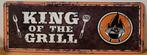 King of the grill BBQ reclamebord van metaal wandbord deco, Huis en Inrichting, Woonaccessoires | Tekstborden en Spreuken, Info@deconoord.nl