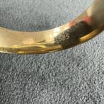 Gouden Ring | 14k | 3,52g | bandring bewerkt | 20,5 | 400505, Sieraden, Tassen en Uiterlijk, Gebruikt, 20 of groter, Ophalen of Verzenden