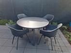 Hartman tuinset ronde tafel + 4 stoelen, Ophalen, Zo goed als nieuw, Kunststof