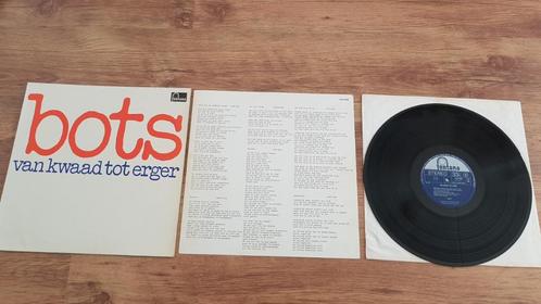 Bots - Van kwaad tot erger - Vinyl elpee Nederlands, Cd's en Dvd's, Vinyl | Nederlandstalig, Gebruikt, Rock, 12 inch, Ophalen of Verzenden