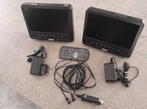 Nieuwe draagbare Auto DVD-speler set met 2 7-inch Schermen, Draagbaar, Nieuw, Ophalen, Overige merken