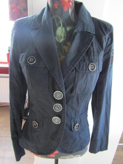 F170 AIRFIELD mt 36 jasje donkerblauw model Chica90 blazer, Kleding | Dames, Jasjes, Kostuums en Pakken, Zo goed als nieuw, Jasje