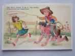 Kinderkaart met versje 6, 1940 tot 1960, Gelopen, Kinderen, Verzenden