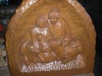 kerststal/ kerstgroep van hout (oud), Diversen, Kerst, Ophalen of Verzenden, Gebruikt