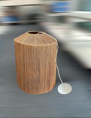 Raffia/ rieten hanglamp ! Style bohème chic. Incl lichtbron beschikbaar voor biedingen