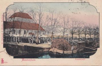 Amsterdam ca 1900 AMSTELVELD Markt  beschikbaar voor biedingen