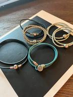 Pandora stoere lederen armbandjes, Pandora, Ophalen of Verzenden, Zo goed als nieuw, 1 bedel