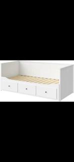 Ikea Hemnes bed, Huis en Inrichting, Slaapkamer | Bedden, Gebruikt, Wit, Tweepersoons, Ophalen of Verzenden