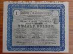 Aandeel Galicia Tin Maatschappij - 1889, Postzegels en Munten, Aandelen en Waardepapieren, Ophalen of Verzenden, Voor 1920, Aandeel