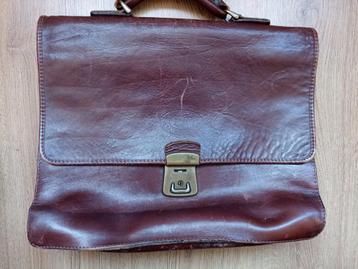 Vintage akte tas , werktas laptoptas Burkely's beschikbaar voor biedingen