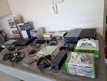 Retro & modern game-set: PS2, PS3, PSP, Xbox One + 70 games  beschikbaar voor biedingen