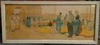 Henri Cassiers, (1858-1944) Kaasmarkt Alkmaar ~1900, litho, Antiek en Kunst, Ophalen of Verzenden