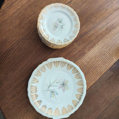 12 Rheinkrone Bavaria gebaksbordjes en  gebakspresenteerbord, Antiek en Kunst, Antiek | Servies los, Ophalen of Verzenden