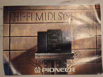 Jaren 90 folder van Pioneer systemen S-111 tot pioneer S-999 beschikbaar voor biedingen