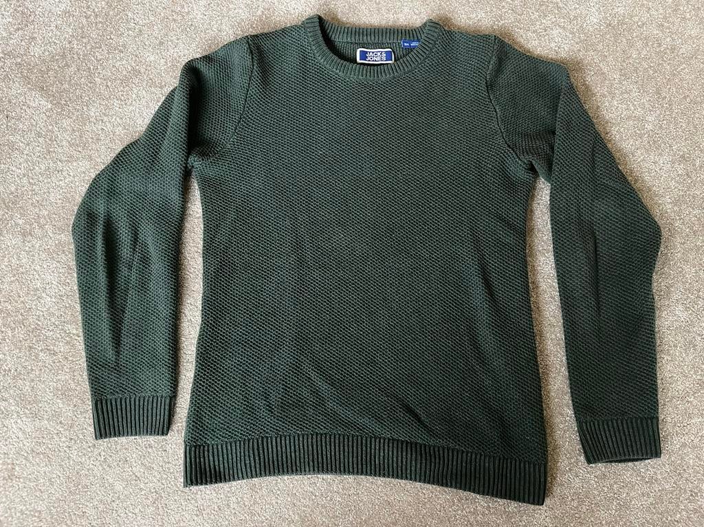 Jack & Jones groene trui maat 164, Ophalen of Verzenden, Zo goed als nieuw, Jongen, Trui of Vest