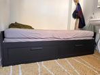 IKEA Brimnes Uitschuifbaar Bedframe – Zwart, 90 cm, Zwart, Tweepersoons, Ophalen of Verzenden