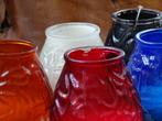 Glazen windlichten / kaars in glas 4 + 1 gratis, Ophalen, Nieuw, Overige materialen, Minder dan 25 cm