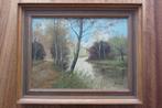 Schilderij natuurlandschap beek van J H Berger, Ophalen of Verzenden