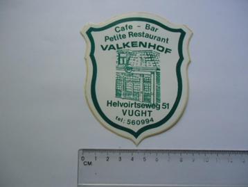 sticker oud VUGHT Valkenhof cafe bar restaurant retro beschikbaar voor biedingen