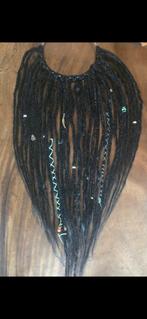 50 nieuwe zwarte dubbele dreads met accessoires, Sieraden, Tassen en Uiterlijk, Uiterlijk | Haarverzorging, Ophalen of Verzenden