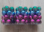 Decoris glazen kerstballen 59 stuks 6cm groen blauw paars, Diversen, Kerst, Ophalen, Zo goed als nieuw