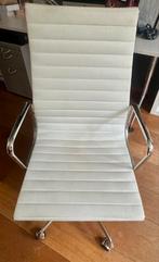 vitra ea119 bureaustoel wit leder, Huis en Inrichting, Bureaustoelen, Ophalen, Zo goed als nieuw, Wit, Bureaustoel
