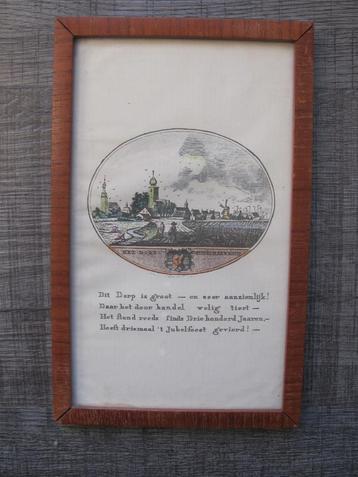 Middelharnis - ingekleurde gravure beschikbaar voor biedingen