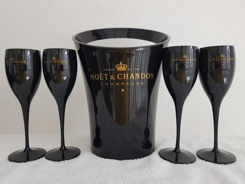 Moet&Chandon Giftpack Champagne Koeler incl 4 Flutes., Verzamelen, Glas en Borrelglaasjes, Nieuw, Overige typen, Ophalen of Verzenden