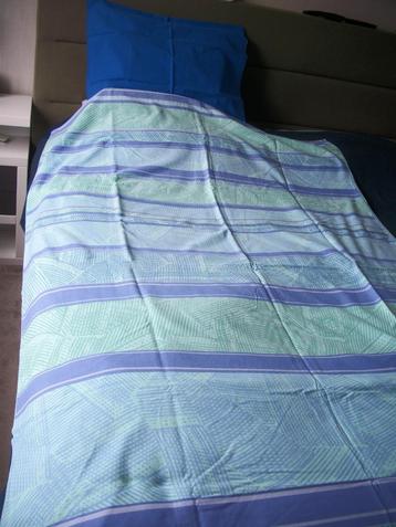 2x Eenpersoons Dekbedovertrek NF Blauw 140 x 200 - p.stuk  beschikbaar voor biedingen