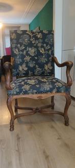 Antieke Herenstoel met Bloemmotief, Antiek en Kunst, Antiek | Meubels | Stoelen en Banken, Ophalen