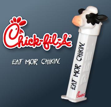 PEZ Chick-fil-A Cow - Eat Mor Chickin - PEZ dispenser  beschikbaar voor biedingen