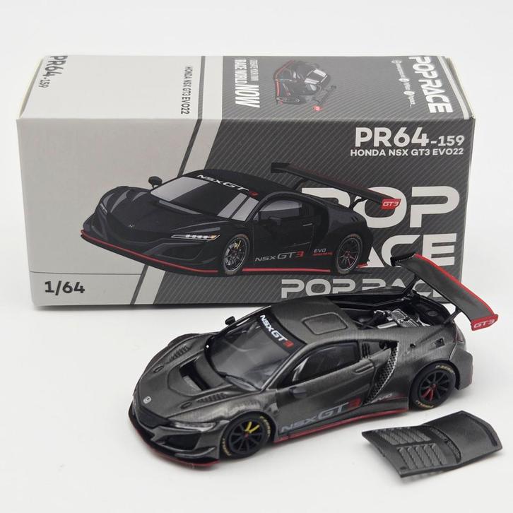Pop Race Honda NSX GT3 Evo22 1:64, Hobby en Vrije tijd, Modelauto's | Overige schalen, Nieuw, Ophalen of Verzenden