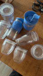 Bodum diverse bekers met deksels voor caravan of picknick, Ophalen of Verzenden, Zo goed als nieuw