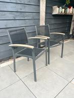 8x Tuinstoel, Tuin en Terras, Tuinstoelen, Ophalen, Gebruikt, Aluminium, Stapelbaar
