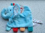Knuffeldoek olifant merk Nicotoy vrolijk gekleurd velours, Kinderen en Baby's, Speelgoed | Knuffels en Pluche, Ophalen of Verzenden