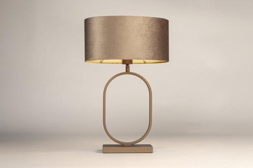 Tafellamp brons taupe H58 cm of goud zwart dressoir bed lamp, Huis en Inrichting, Lampen | Tafellampen, Nieuw, Minder dan 50 cm