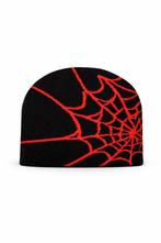 Spider beanie zwart rood, Kleding | Heren, Mutsen, Sjaals en Handschoenen, Spider, Overige maten, Ophalen of Verzenden, Zo goed als nieuw