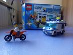 Lego 7286 Politiebus met dief en motor, Ophalen of Verzenden, Gebruikt, Complete set, Lego