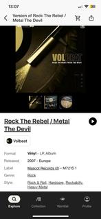 Lp volbeat rock the rebel metal the devil, Cd's en Dvd's, Vinyl | Hardrock en Metal, Ophalen of Verzenden, Zo goed als nieuw