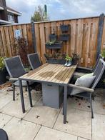Tuinset, Tuin en Terras, 4 zitplaatsen, Eettafel, Aluminium, Ophalen of Verzenden