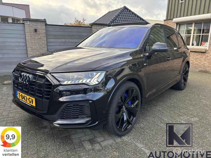 Audi Q7 55 TFSIe Quattro|S-Line|Panoramadak|Bose|23"|Trekhaa, Auto's, Audi, Bedrijf, Te koop, Q7, 360° camera, 4x4, ABS, Achteruitrijcamera