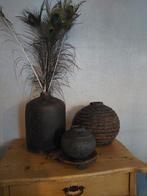 kruikenset potten bruine stenen kruik potten vaas, Minder dan 50 cm, Steen, Ophalen of Verzenden, Zo goed als nieuw