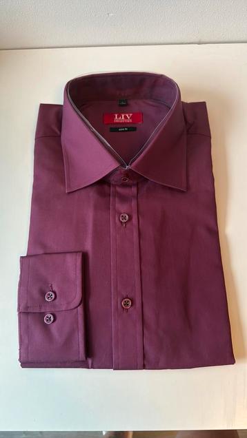 LIV heren blouse / overhemd slim fit maat L 41/42 beschikbaar voor biedingen