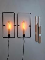 Loods 5 - Wandlampen incl. 4 bijzondere LED lampen, Ophalen of Verzenden, Zo goed als nieuw, Glas
