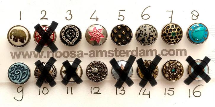 NOOSA chunks: 3 of meer: GEEN VERZENDKOSTEN, Sieraden, Tassen en Uiterlijk, Bedels, Zo goed als nieuw, Overige merken, Overige materialen