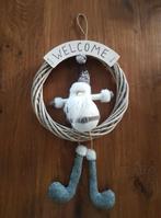 Kerst krans kerstman landelijk 'Welcome', Verzenden, Nieuw